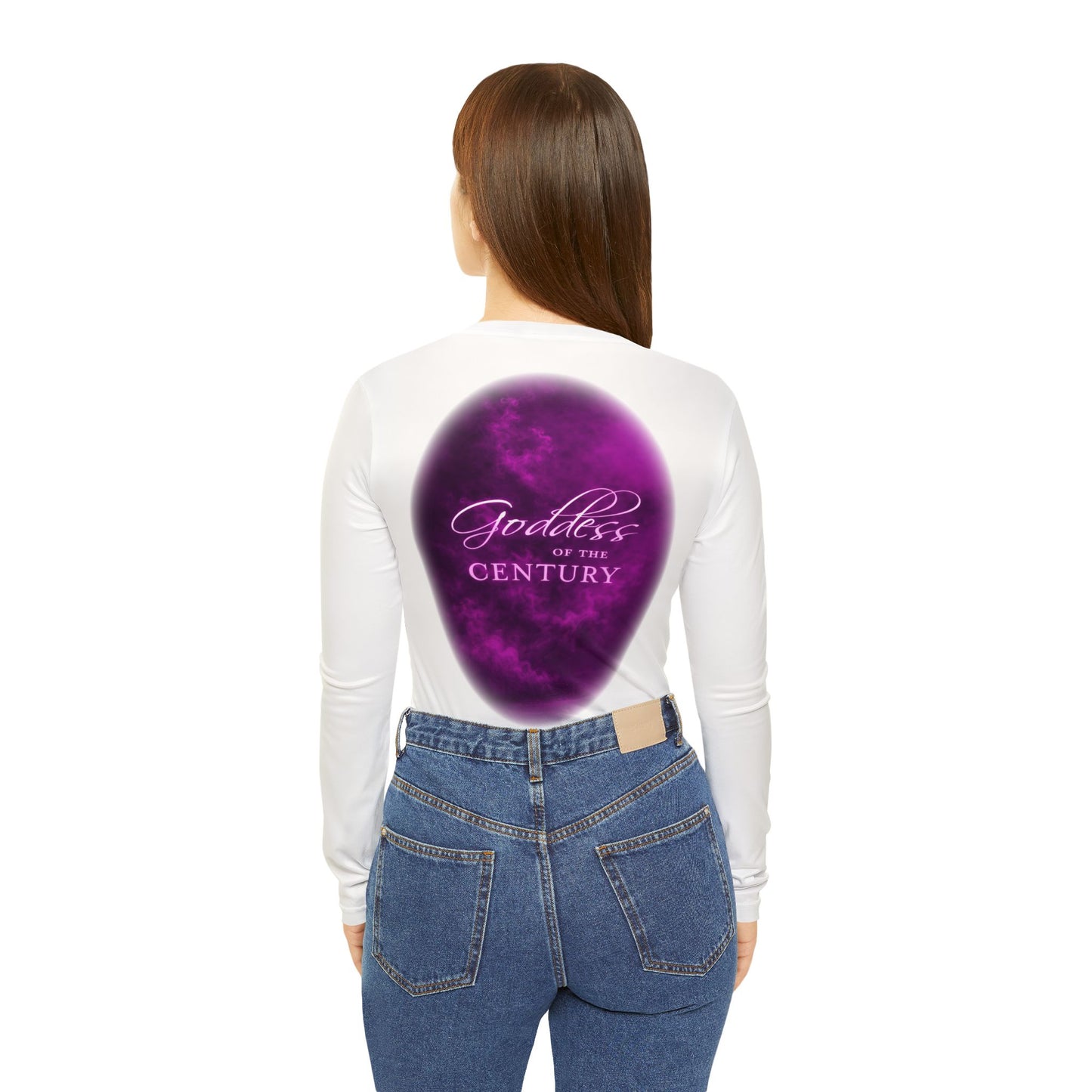 Goddess of the Century Women’s Long Sleeve V-Neck — Emblem Edition