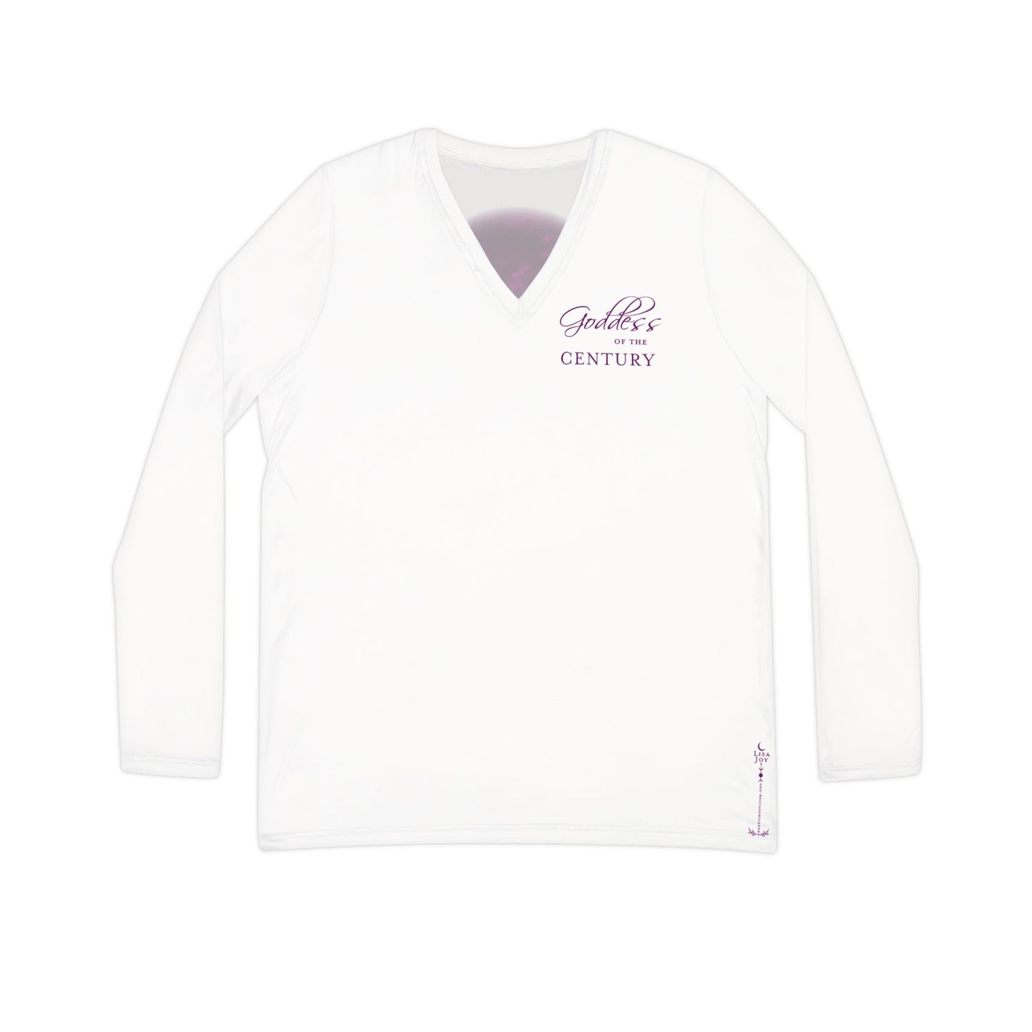 Goddess of the Century Women’s Long Sleeve V-Neck — Emblem Edition